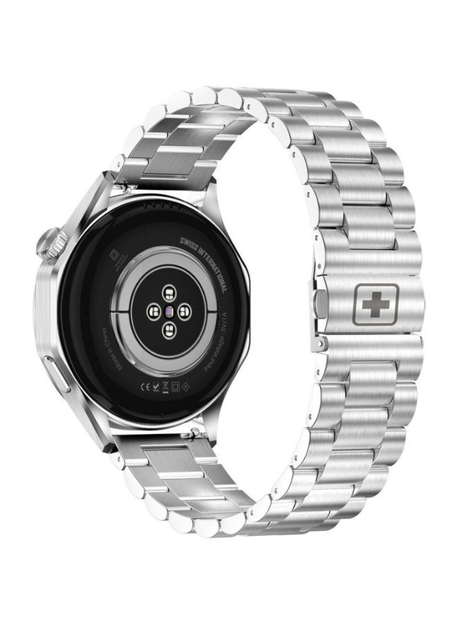 SWISS MILITARY Swiss Military Swiss International Smartwatch - Silver Frame with Silver Steel Strap  - Image 2