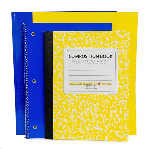 School Supply Boxes Back to School Supply Box Grades K-5 - School Supply Boxes - 32 Piece School Supplies Kit Includes Markers, Crayons, Pencils, Scissors, Folders, Glue Sticks, Notebook, and Composition Book - Image 4