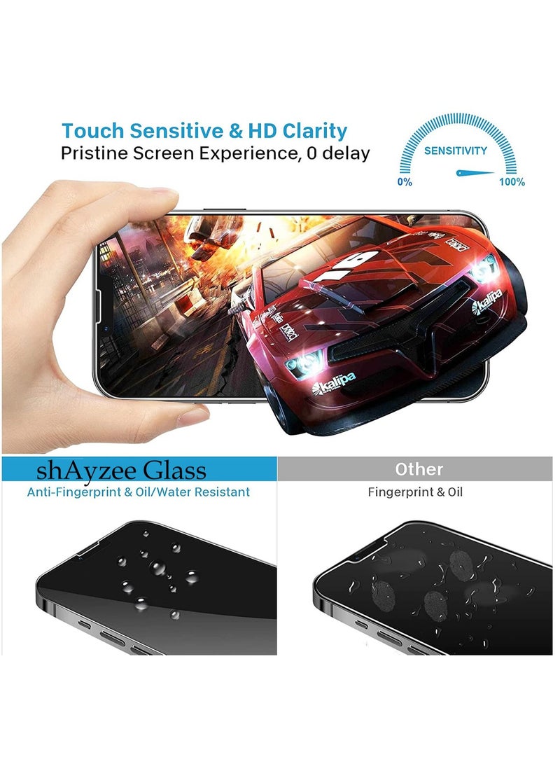 shAyzee Tempered Glass Screen Protector For iPhone 13/13 Pro 6.1 Inch Clear - Image 4