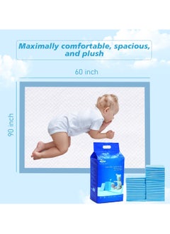 Cute 'n' Cuddle Disposable Changing pads (Pack Of 30) for Baby 60 cm X 90 cm Soft Ultra Absorbent Waterproof Diaper Mess-Free Changing Mat Liners Baby Changing Mat Cover Bed Pads  - Image 2