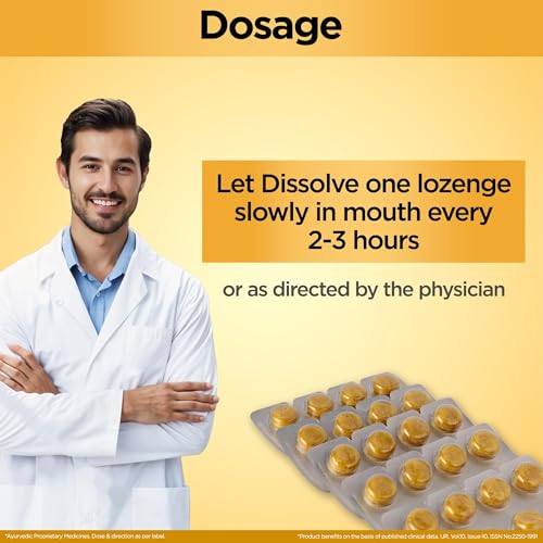Multani Kuka Cough Lozenges | 8x6-Strip (Pack of 2) | Tulsi Ginger Drop | Quick Relief From Cough, Sore Throat & Throat Irritation | Ayurvedic Cough Relief Products (96 Lozenges) - Image 4