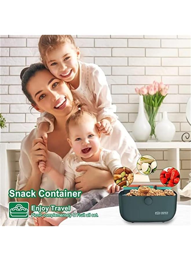 MOXO Portable Baby Formula Dispenser with Scoop BPA Free Storage Container for Milk Powder Snacks and Fruits  Blue - Image 5