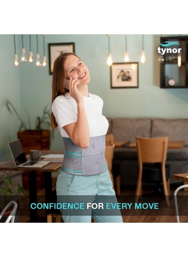 TYNOR Abdominal Belt, Grey, Large, 1 Unit - Image 4