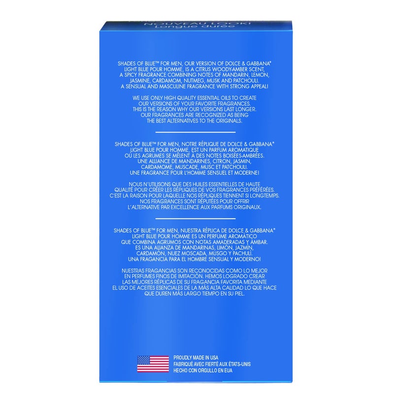 PB ParfumsBelcam Shades of Blue for Men, Our Version of Prestige Designer Eau de Toilette Spray, 100 mL. - Image 2