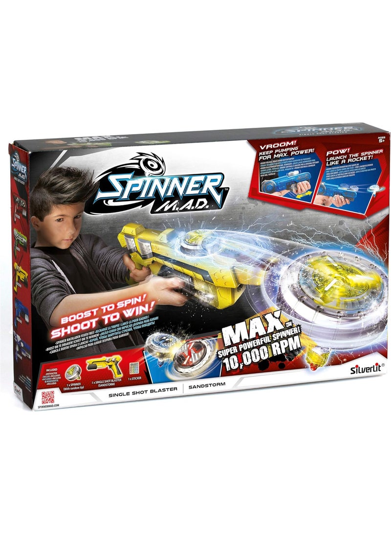 Silverlit 86303 Spinner Mad Single Shot Blaster Sandstorm - Image 1