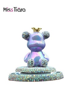 MissTiara Diamond Bear Aromatherapy Ornament  for Car and home Air Freshner Multicolour  - Image 5