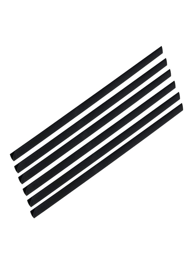 FIS FIS Plastic Sliding Bar 3mm, 30 Sheets Capacity, Black Color, Box of 100 Pcs. - FSPG03-BK  - Image 1