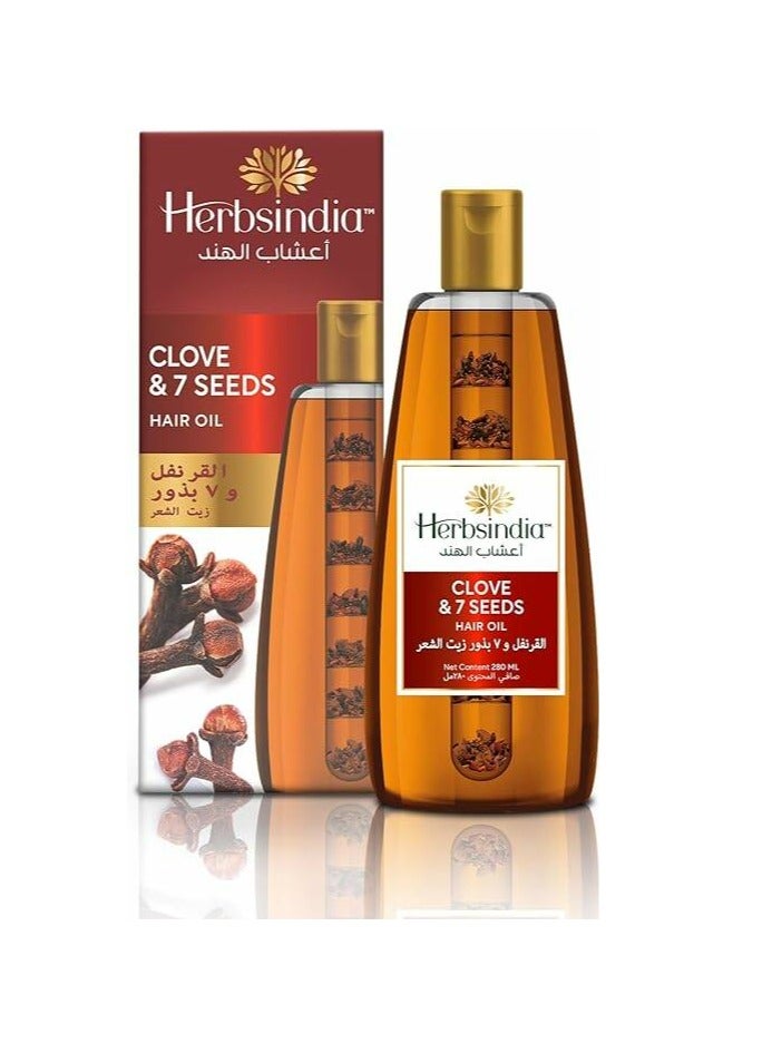 Herbsindia Clove& 7Seeds Hair Oil 180Ml - Image 1