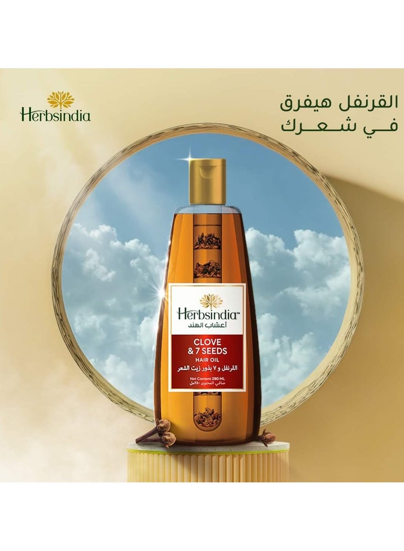 Herbsindia Clove& 7Seeds Hair Oil 180Ml - Image 4