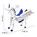 liluwushe Unicorn Collision Transforming Cars Toy 2 in 1 Magnetic Cars Collision Transform into Unicorn Toy for Boys Girls Age 312 Magnetic robo car Set Party Gift for Birthday ChristmasBlue - Image 4
