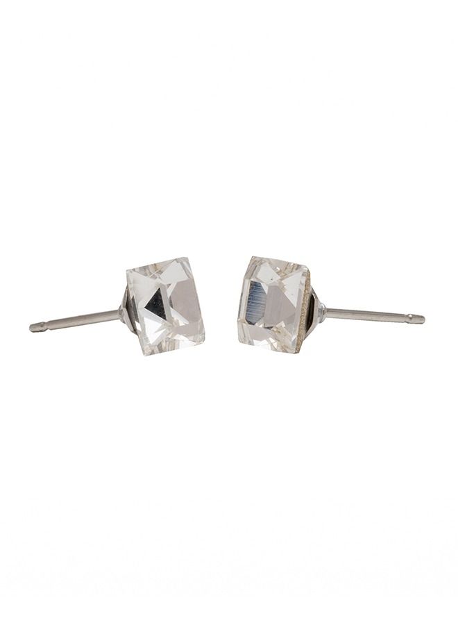 Studex 6MM Crystal Square Allergy-Free Stainless Steel Ear Studs - Image 4