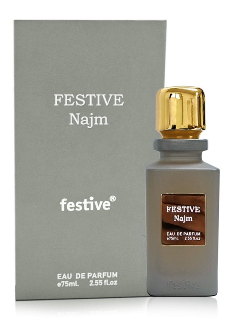 Festive Gallery Najm by Festive,Eau De Perfume With Luxury  Box and Gift Bag, Premium Quality Savage Elixir Fragrance for Men 75ml - Image 2