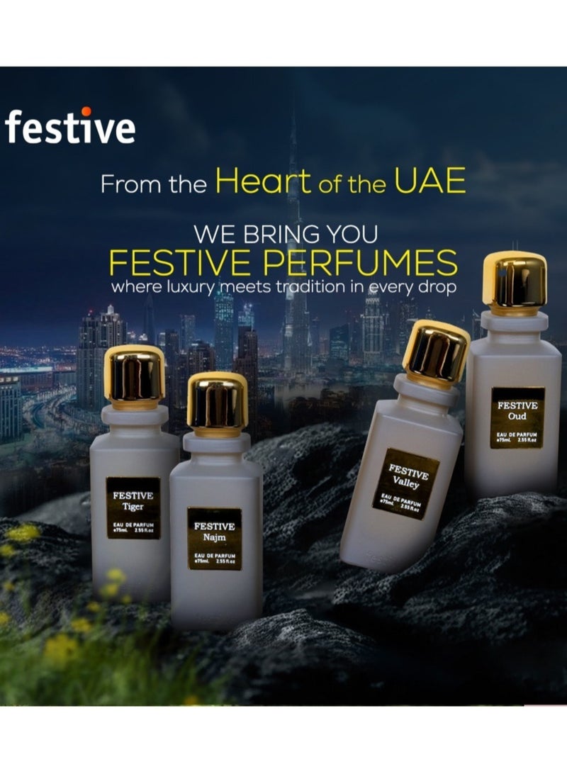 Festive Gallery Najm by Festive,Eau De Perfume With Luxury  Box and Gift Bag, Premium Quality Savage Elixir Fragrance for Men 75ml - Image 3