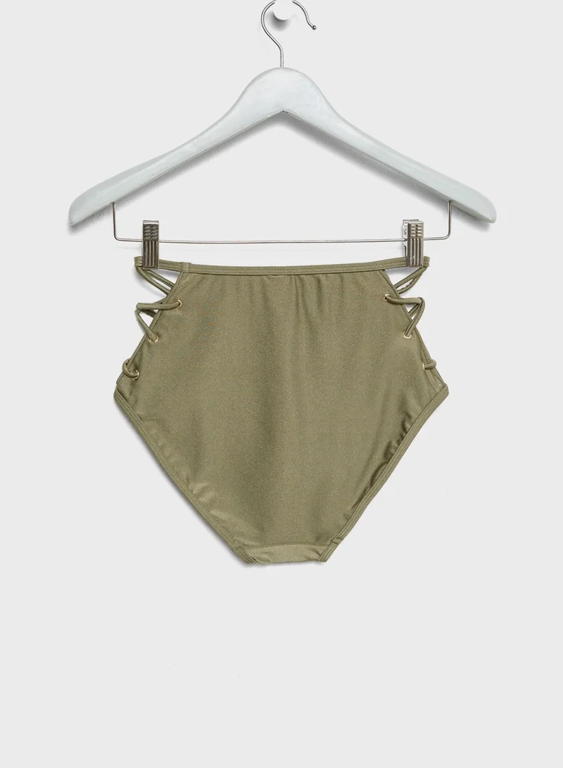 NEW LOOK Lattice High Waisted Bikini Bottom