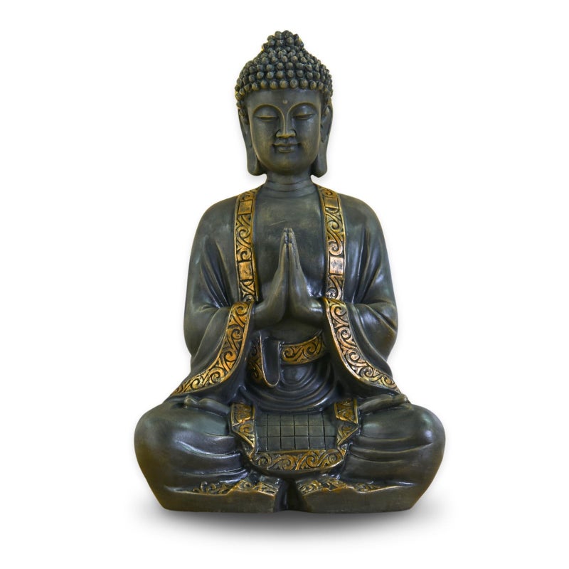 zen Light big statue Buddha mediation resin Bonze 375x 15 x 24 cm