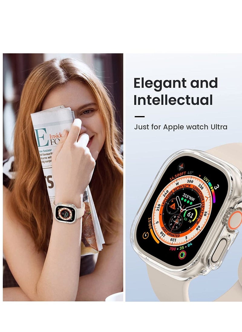 [2 Pack] for Apple Watch Ultra Case 49mm [NO Screen Protector], Apple Watch Ultra 49mm Case with Hard PC & All-Around Edge Shockproof Protective & Ultra-Thin Bumper Cover for iWatch Ultra 49mm  - Image 4