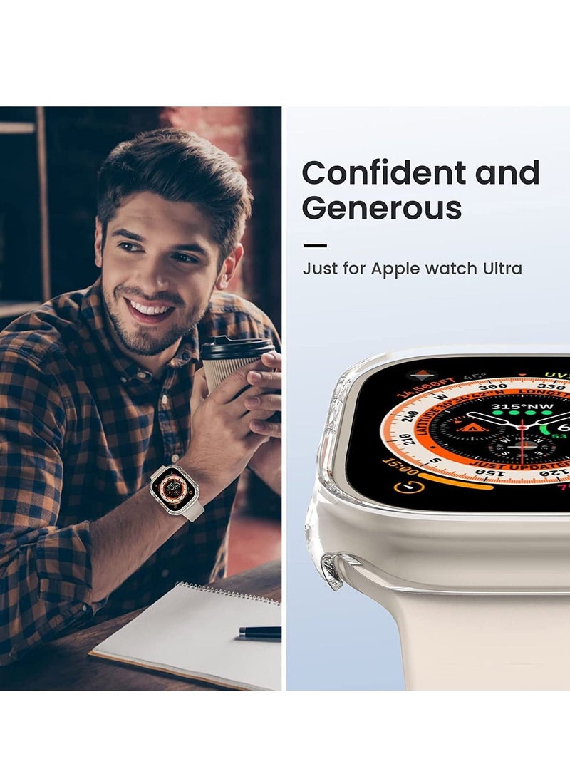 [2 Pack] for Apple Watch Ultra Case 49mm [NO Screen Protector], Apple Watch Ultra 49mm Case with Hard PC & All-Around Edge Shockproof Protective & Ultra-Thin Bumper Cover for iWatch Ultra 49mm  - Image 2