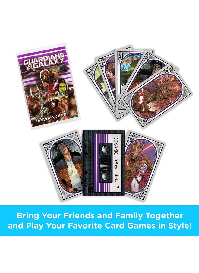 Aquarius Guardians Of The Galaxy Cassette Playing Cards - Comic Themed Deck Of Cards For Your Favorite Card Games - Officially Licensed Guardians Of The Galaxy Merchandise & Collectibles 2.5 X 3.7  - Image 2