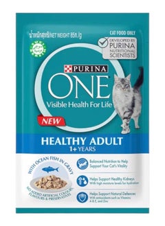 Purina ONE Purina One Ocean Fish In Broth Wet Cat Food 85g 