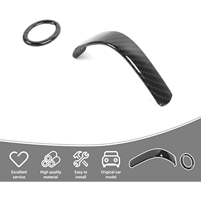 ريحني لتغطية تجهيز مقبض ناقل الحركة من فورد متوافق مع فورد موستانج 20102014 ملحقات الألياف الكربونية الداخلية - Image 4