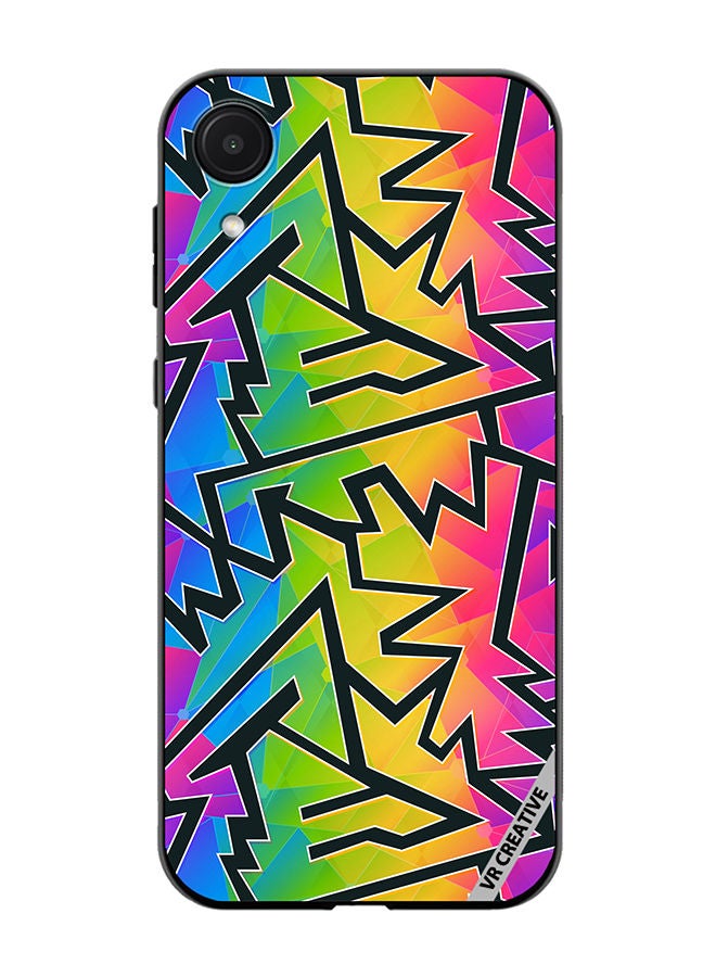 VR CREATIVE Protective Case Cover For Samsung Galaxy A03 Core Geometric Design Multicolour - Image 1