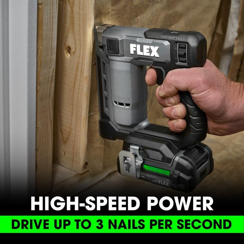 FLEX أداة دبابيس FLEX 24V بدون فرشاة لاسلكية 38 بوصة فقط، البطارية والشاحن غير مدرجين FX4521Z - Image 4