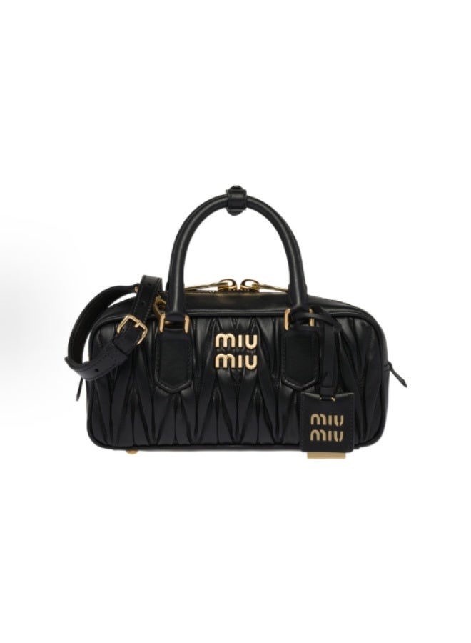 Small Arcadie Top Handle Bag in Matelassé Nappa Leather Crossbody Shoulder - Image 1
