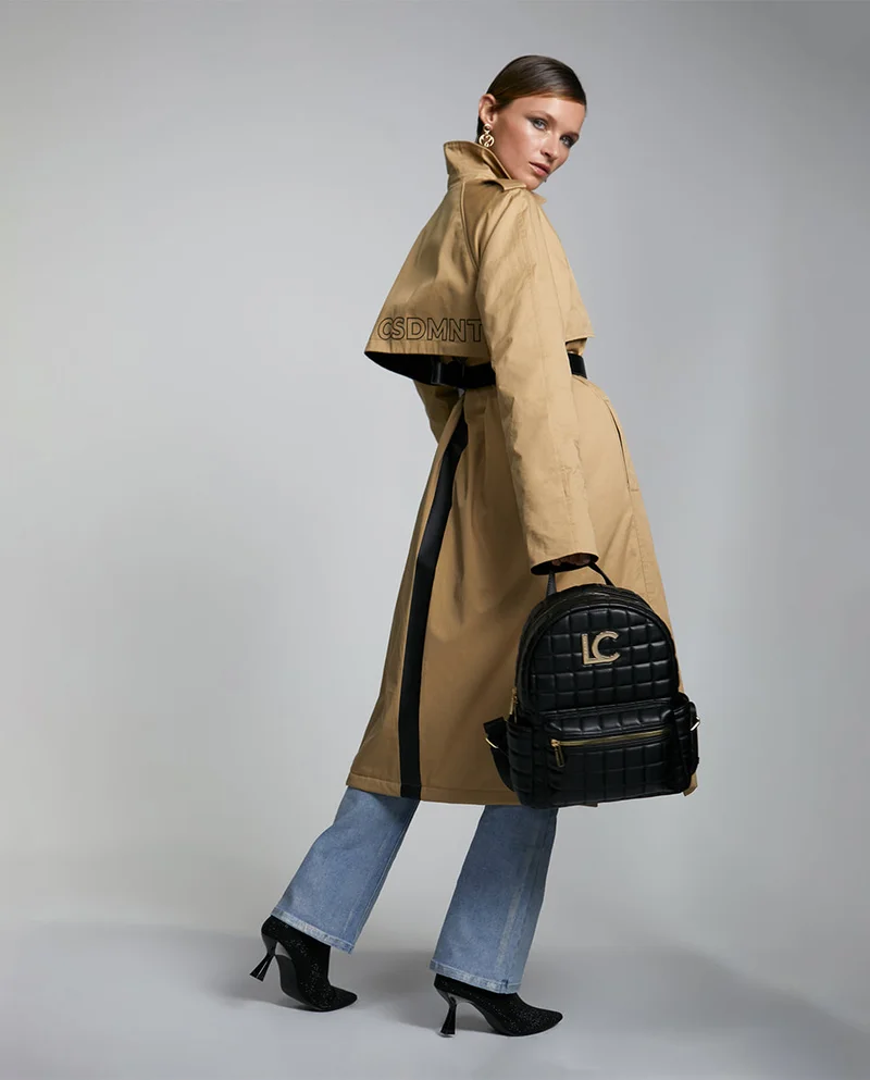 Lola Casademunt Quilted check backpack