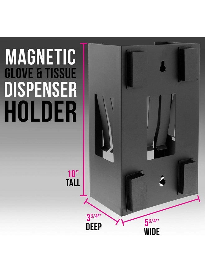 TCP Global TCP Global Glove Holder for Wall Mount, Glove Dispenser, Tissue Box Holder for Wall Mount, Magnetic Latex Gloves Dispenser  - Image 2