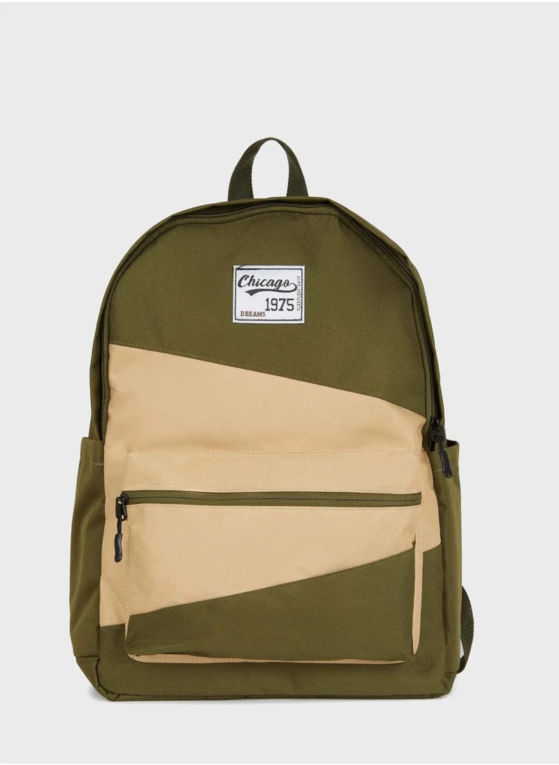 DeFacto Color Block Backpack