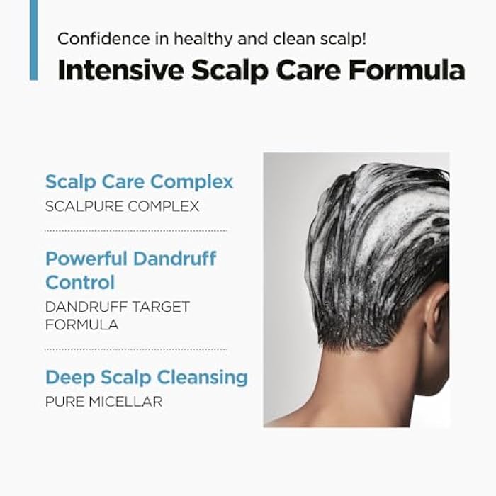 AMOS PROFESSIONAL Pure Smart Shampoo Deep Action l Clarifying Shampoo for Dandruff, build-up and Dirt, For Oil & Flake Control, 16.9 fl. oz. - Image 5