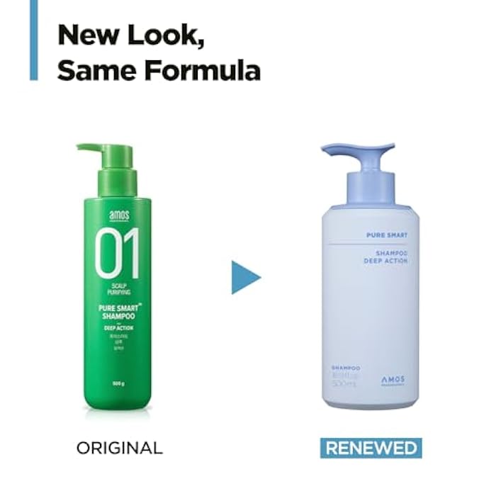 AMOS PROFESSIONAL Pure Smart Shampoo Deep Action l Clarifying Shampoo for Dandruff, build-up and Dirt, For Oil & Flake Control, 16.9 fl. oz. - Image 2