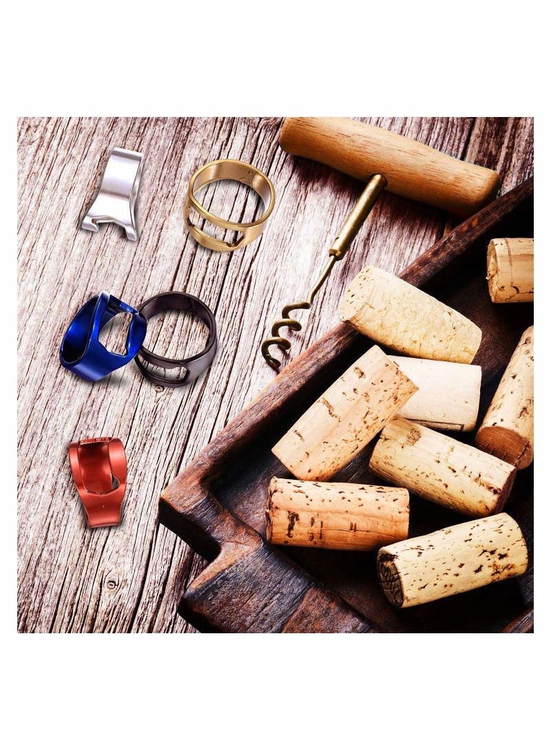 Y&D 10 Pieces Ring Bottle Opener Stainless Steel Beer Colorful Finger for Party Present Supplies  - Image 5