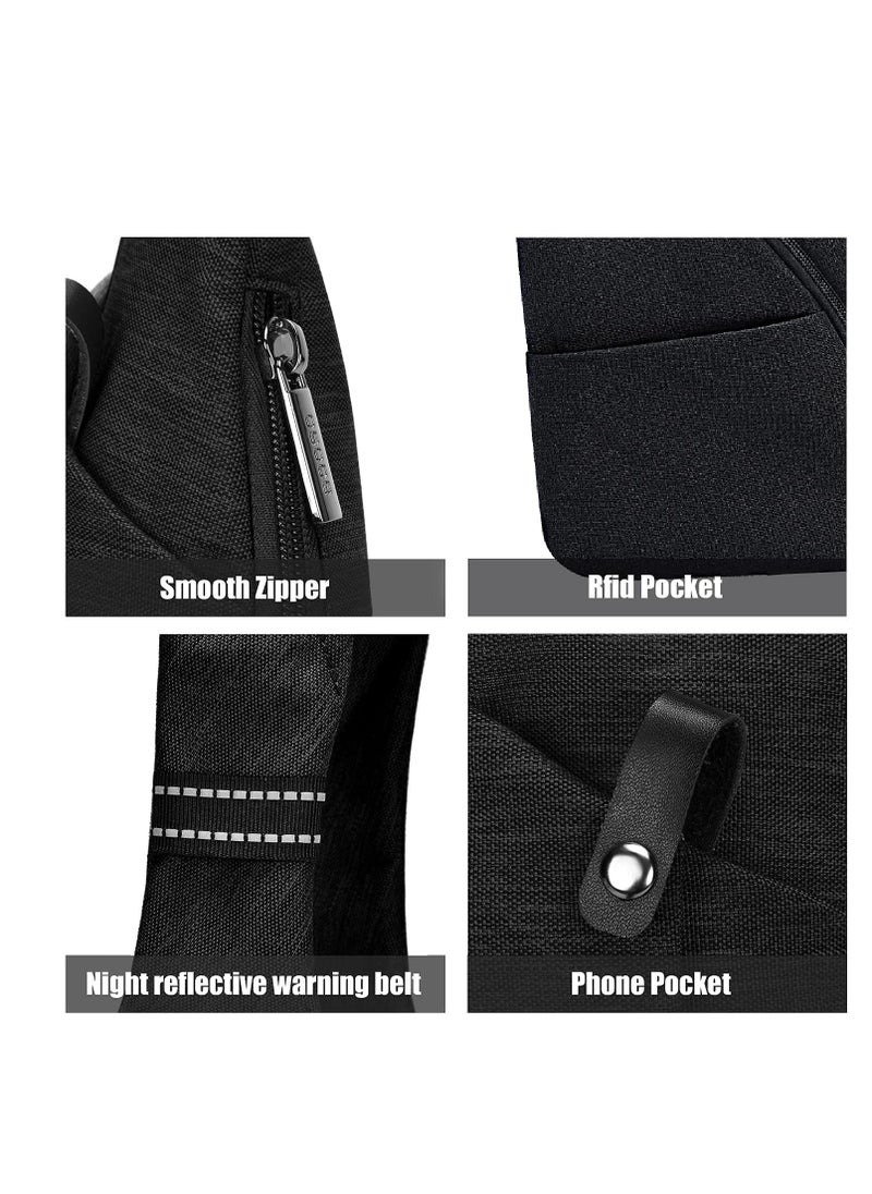 SYOSI - Anti Theft Waterproof Shoulder Backpack Sling Chest Crossbody Bag Cover Pack Rucksack Bicycle Sport - Image 1