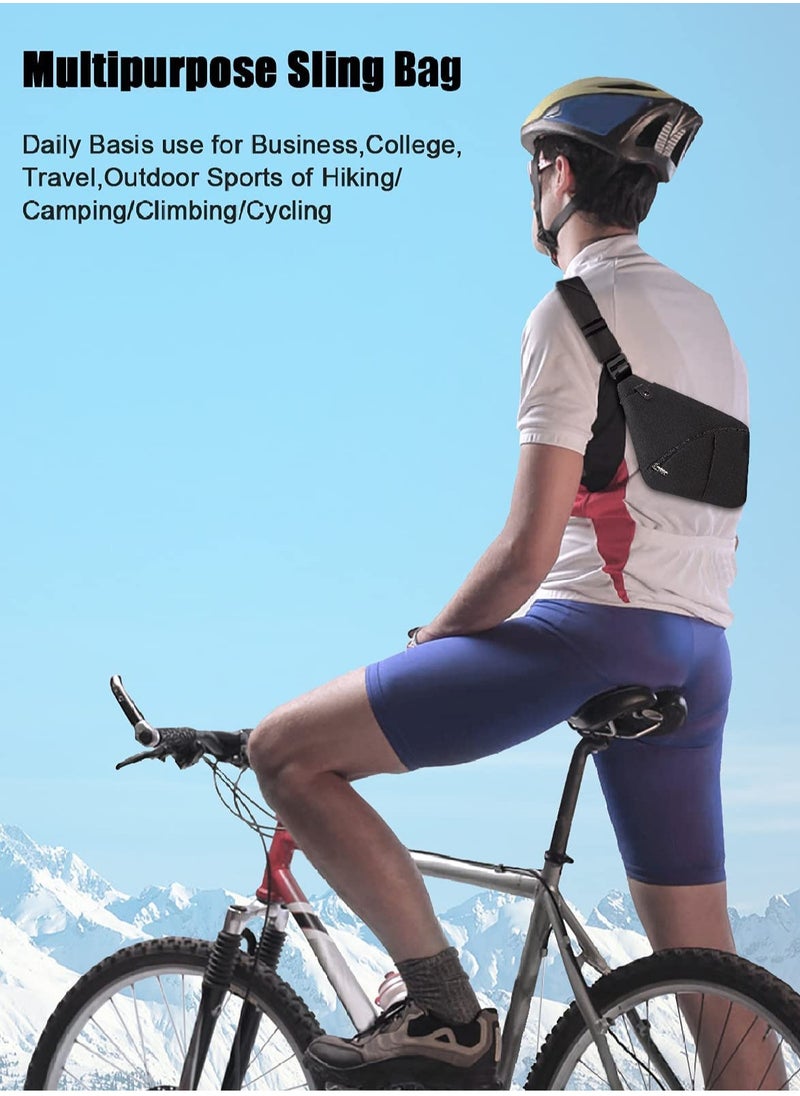 SYOSI - Anti Theft Waterproof Shoulder Backpack Sling Chest Crossbody Bag Cover Pack Rucksack Bicycle Sport - Image 1