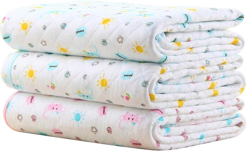 MBJERRY Waterproof Changing Pads Portable - Breathable Leak Proof Mattress Pad Protector Baby Changing Mat for Toddler, Kids Pack of 3 (S (17.7 x 13.7 Inch)) - Image 1