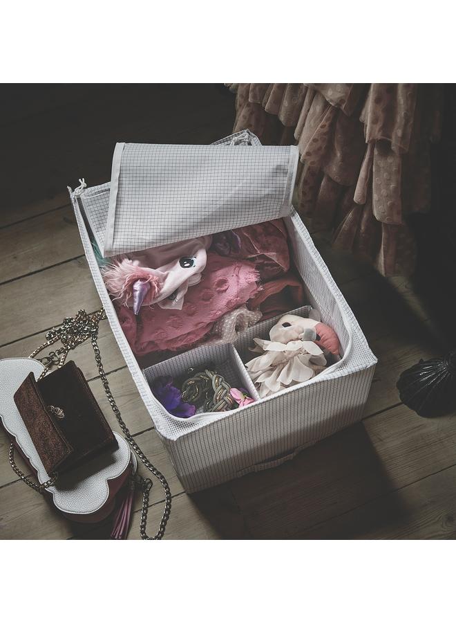 زبون حقيبة تخزين، أبيض/رمادي، 34X51X28 سم - Image 5