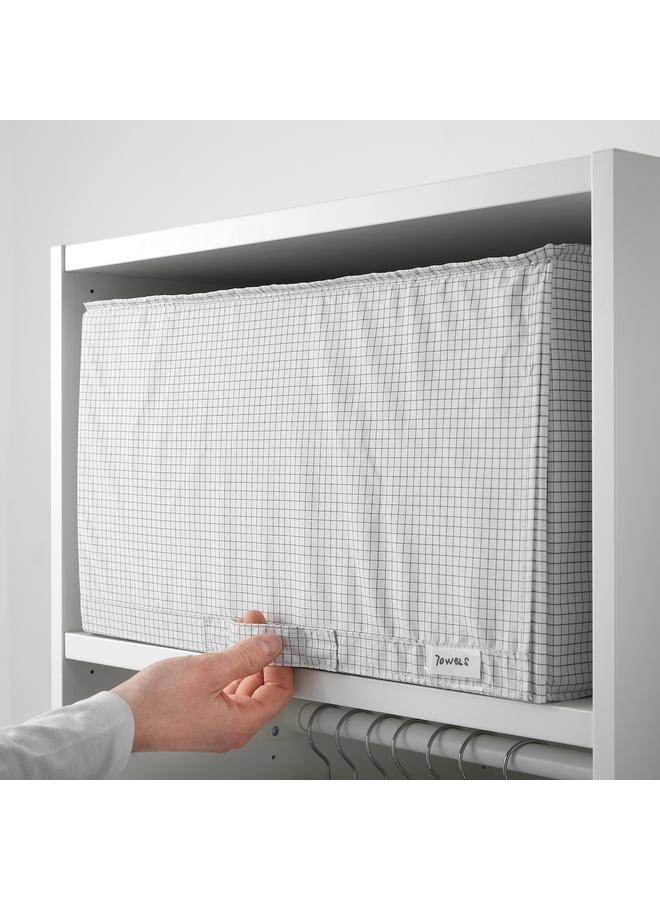 زبون حقيبة تخزين، أبيض/رمادي، 34X51X28 سم - Image 4