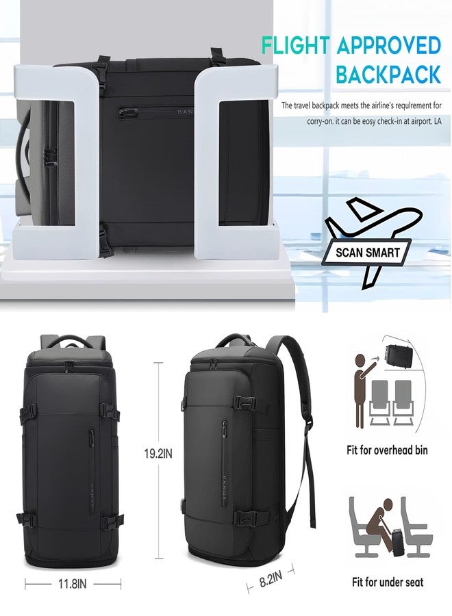 BANGE 40L Travel Backpack with Shoe Compartment, Large Capacity Weekender Bag Daypack Fits 17.3 Inch Laptop, Carry-on Luggage Backpack with Water Bottle Holder for Traveling, Hiking, Business - Image 2