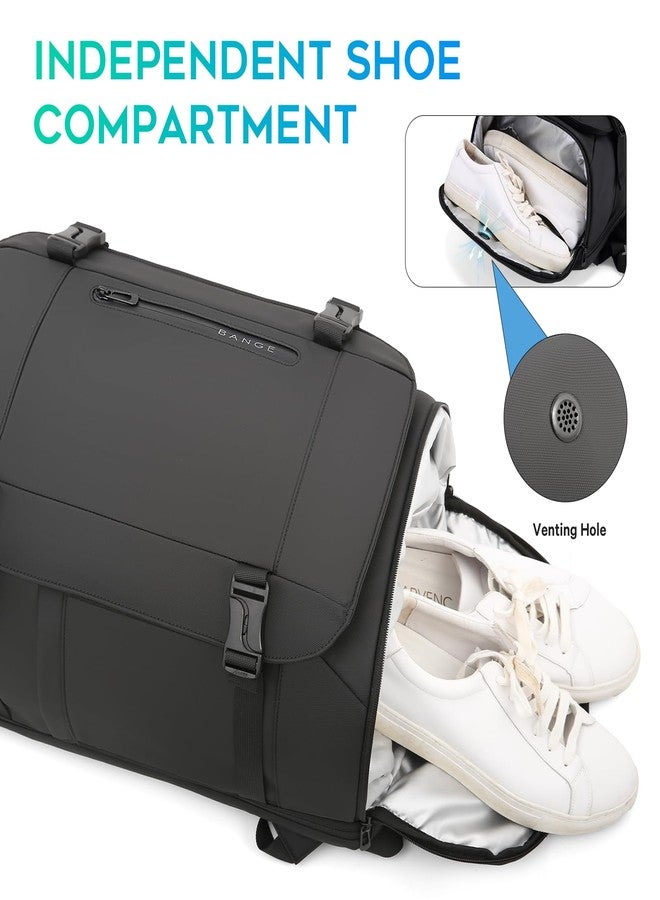 BANGE 40L Travel Backpack with Shoe Compartment, Large Capacity Weekender Bag Daypack Fits 17.3 Inch Laptop, Carry-on Luggage Backpack with Water Bottle Holder for Traveling, Hiking, Business - Image 5