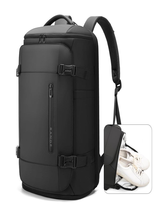 BANGE 40L Travel Backpack with Shoe Compartment, Large Capacity Weekender Bag Daypack Fits 17.3 Inch Laptop, Carry-on Luggage Backpack with Water Bottle Holder for Traveling, Hiking, Business - Image 1