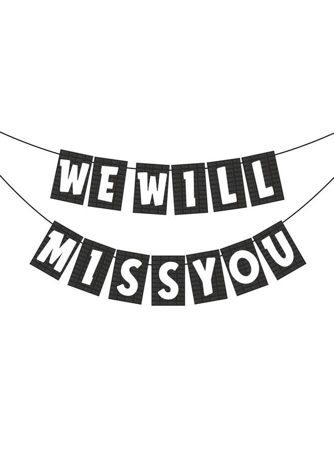 Balloonistics Balloonistics We Will Miss You Banner for Adults and Teenagers  - Image 2