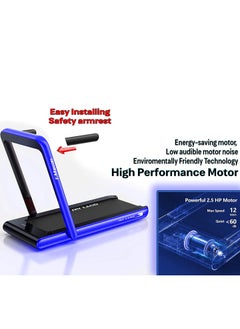 Sky Land 2-in-1 Walking Pad Treadmill | 2.25 HP Quiet Motor, Bluetooth Speaker, LED Display & Compact Foldable Running machine for Home & Office – EM-1282-B  - Image 3