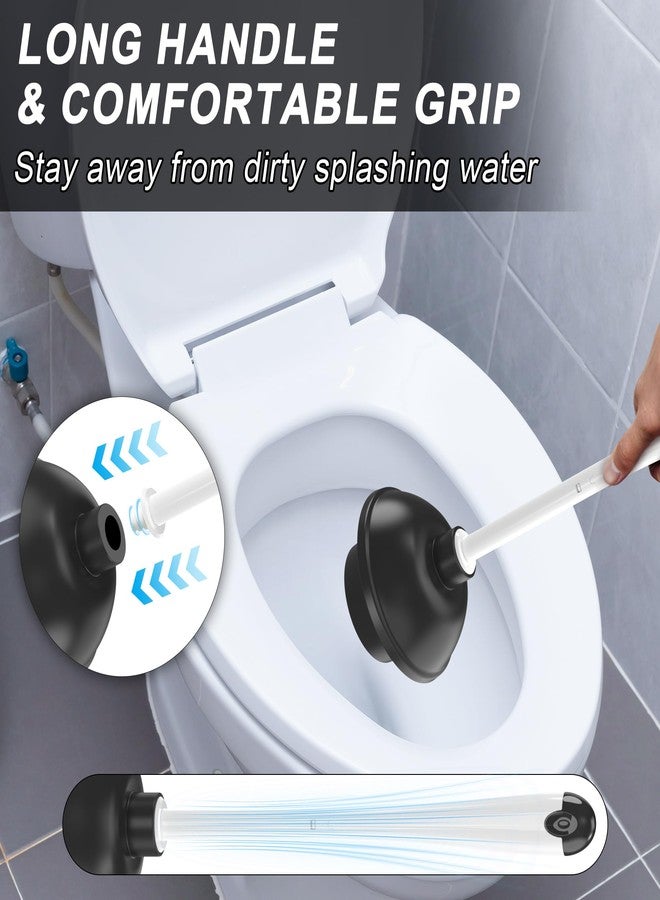 NEWE Toilet Brush and Plunger Set, 2 in 1 Toilet Plunger Heavy Duty, Toilet Brush and Holder with Hidden Tweezers, Toilet Bowl Brush for Bathroom Toilet - Image 5