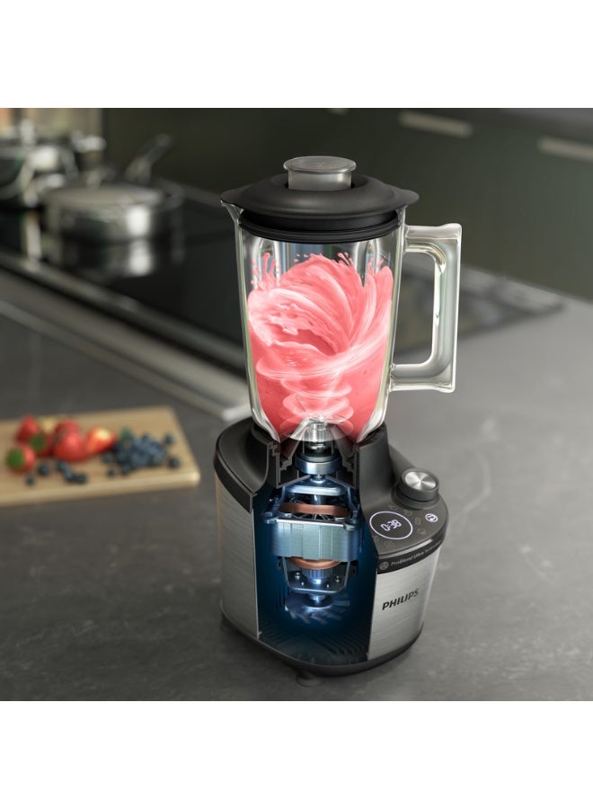 Philips Glass Jar High Speed Blender 7000 Series - 12 Speed Setting, 6 Quick Programs, 2 L 1500 W HR3760/00 Black - Image 5