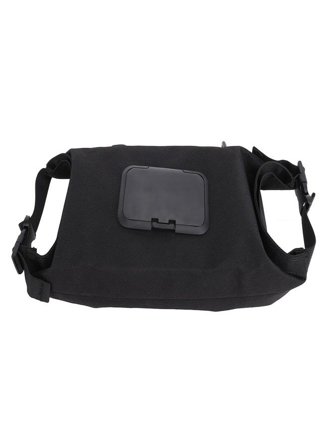 Beufee Issue Holder Wet Tissue Box, Large Capacity Canvas Travel Camping Wipes Dispenser Pull Out Typeportable Camping Wet Wipe Pouch for Office Car Home (Black) - Image 1