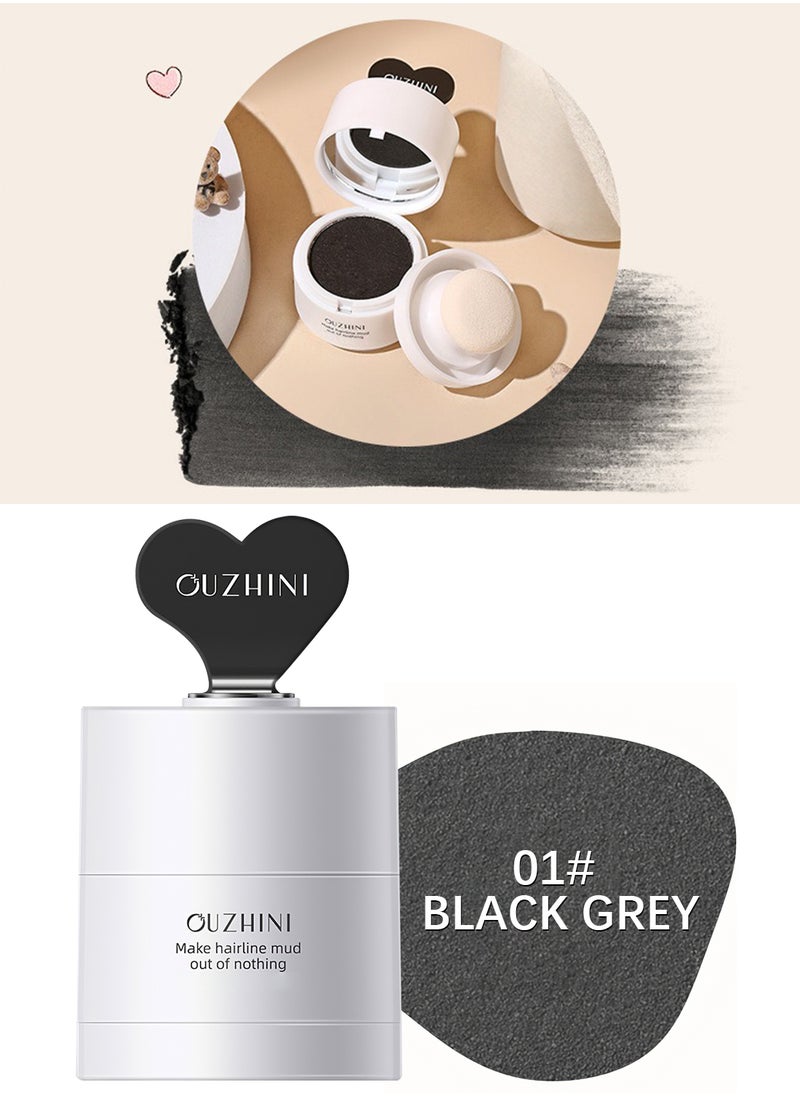 OUZHINI Make Hairline Mud, Instantly Root Touch Up Hair Shadow Powder with Puff Touch, Root Cover Up Hair Color for Thinning Grey Hairline 4G  - Image 1