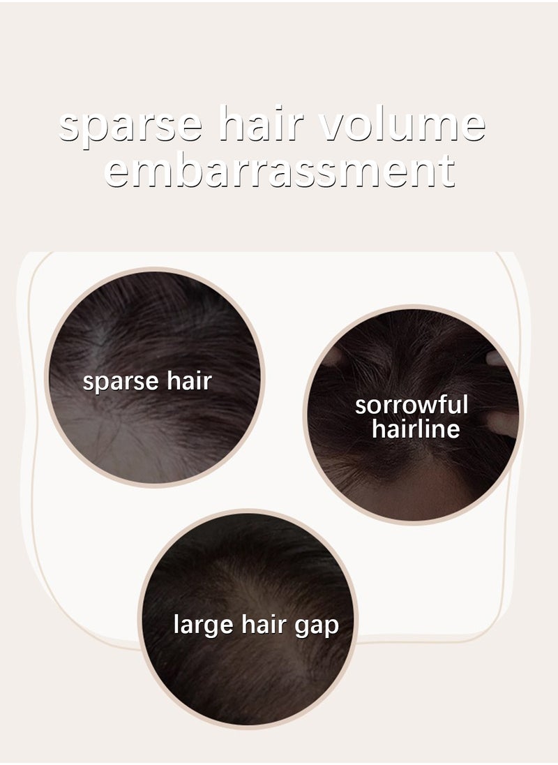 OUZHINI Make Hairline Mud, Instantly Root Touch Up Hair Shadow Powder with Puff Touch, Root Cover Up Hair Color for Thinning Grey Hairline 4G  - Image 3
