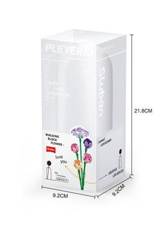 Sluban Flower Vase Building Kit - A Unique Flower Container With 187  Piece And Flowers Peony  - Image 3