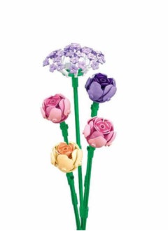 Sluban Flower Vase Building Kit - A Unique Flower Container With 187  Piece And Flowers Peony  - Image 5
